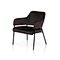 Black velvet dining chairs